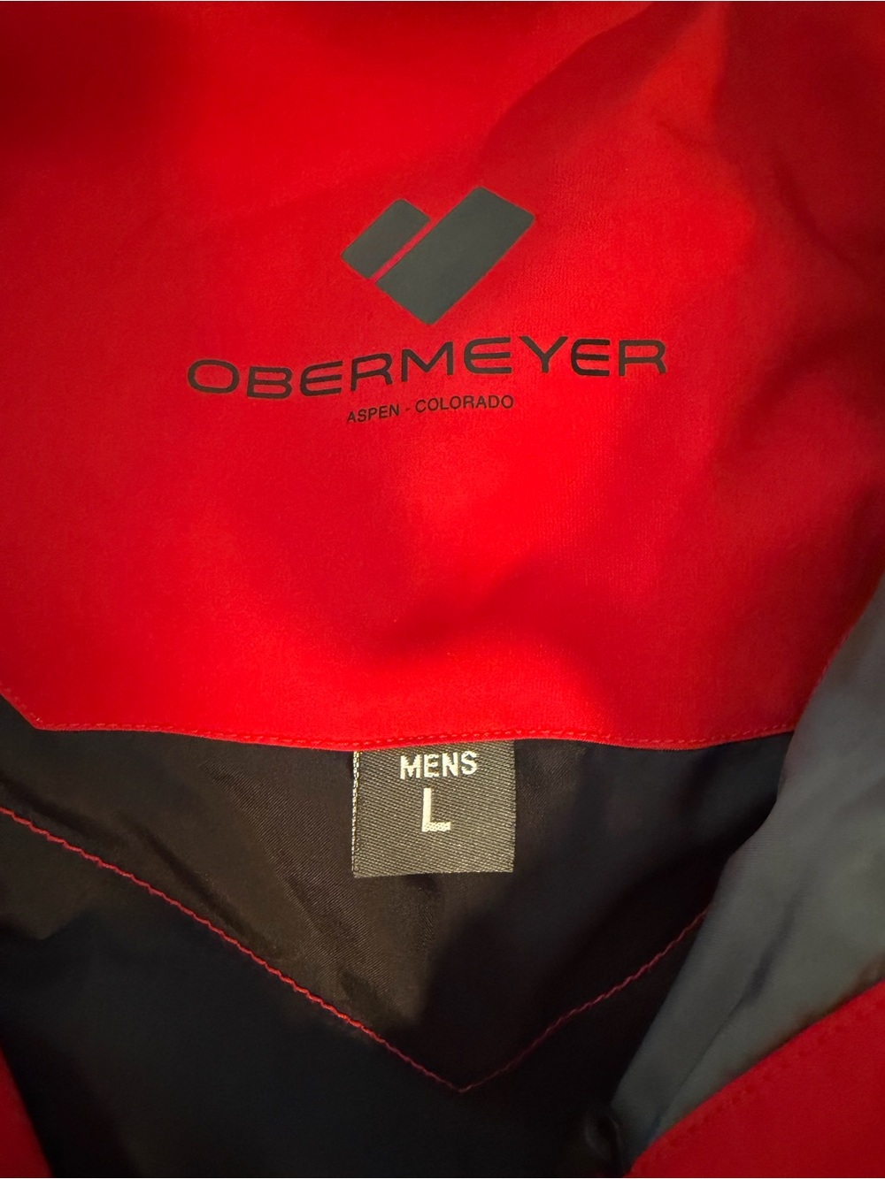 Obermeyer Men's Red and Black Ski Jacket